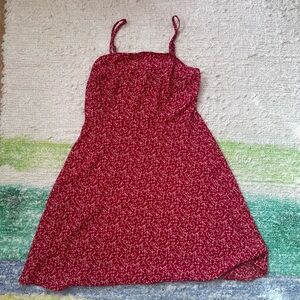 Red patterned Nasty Gal dress